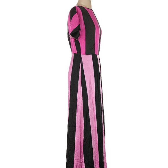 NWT black & pink stripe maxi dress, designer line for Target, size 6 - Picture 5 of 8